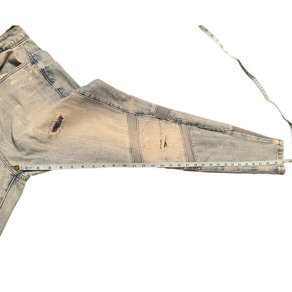 G-Star Raw Motac Deconstructed 3D High Rise Skinny Jean Light Wash Distressed 30 - Picture 16 of 16